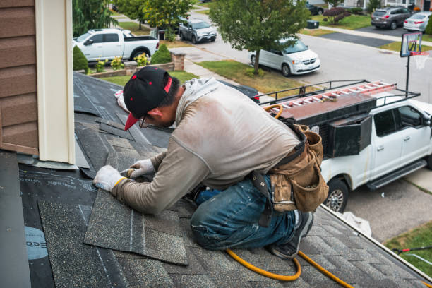 Professional Gutter Repair And Installation technician working in Milledgeville, OH